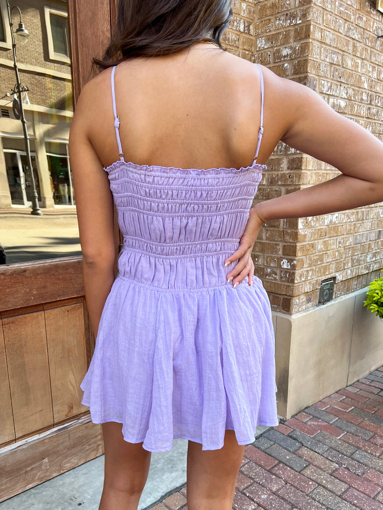 Lavender Smocked Dress