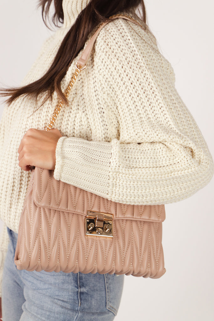 Nude Quilted Bag 